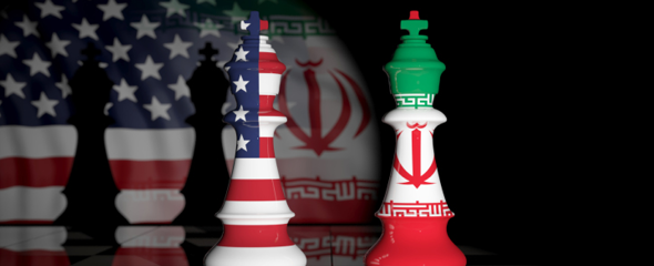 Iran US Chess Board - 590 x 240px
